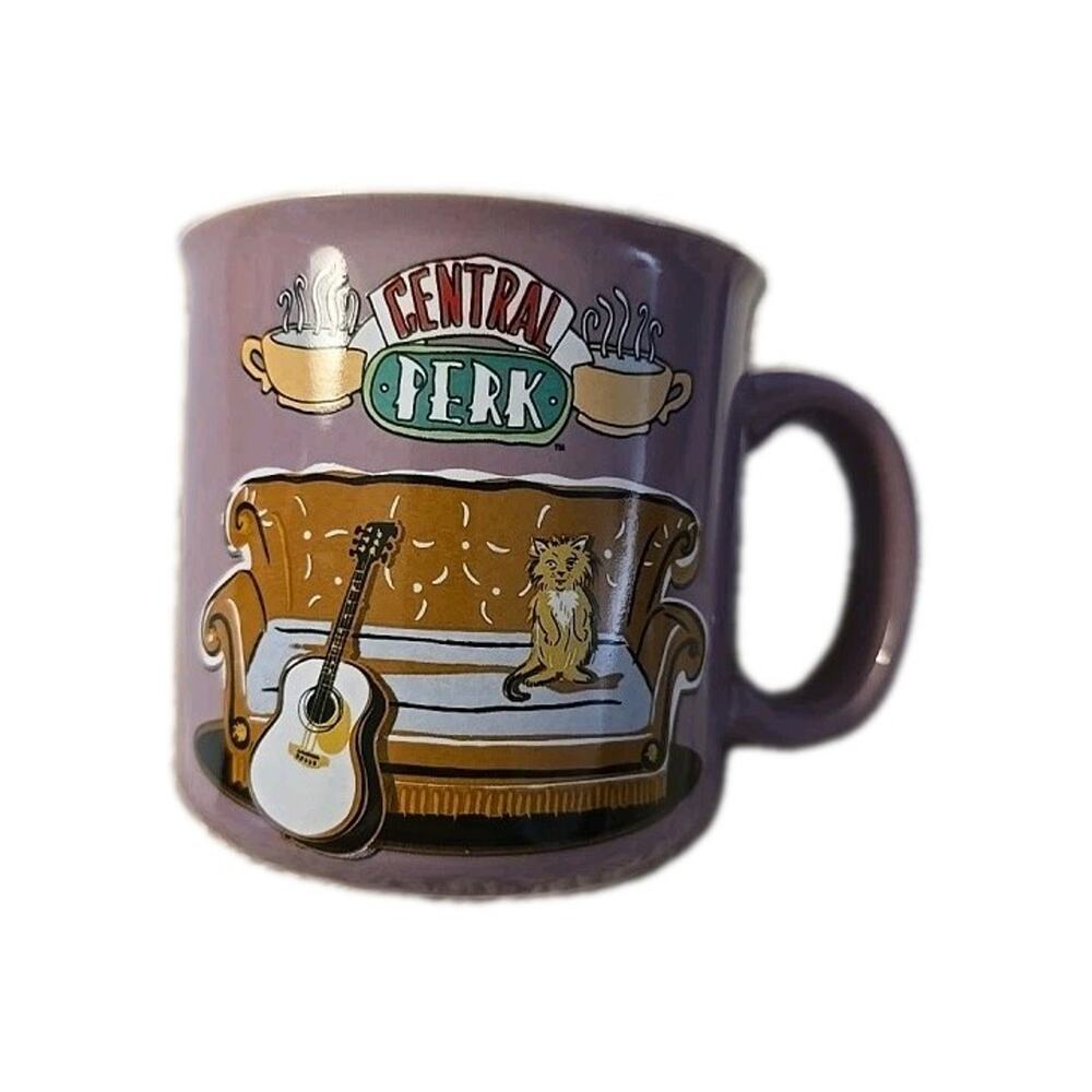 Friends Central Perk Purple LG Smelly Cat Mug Silver Buffalo-Pre Owned